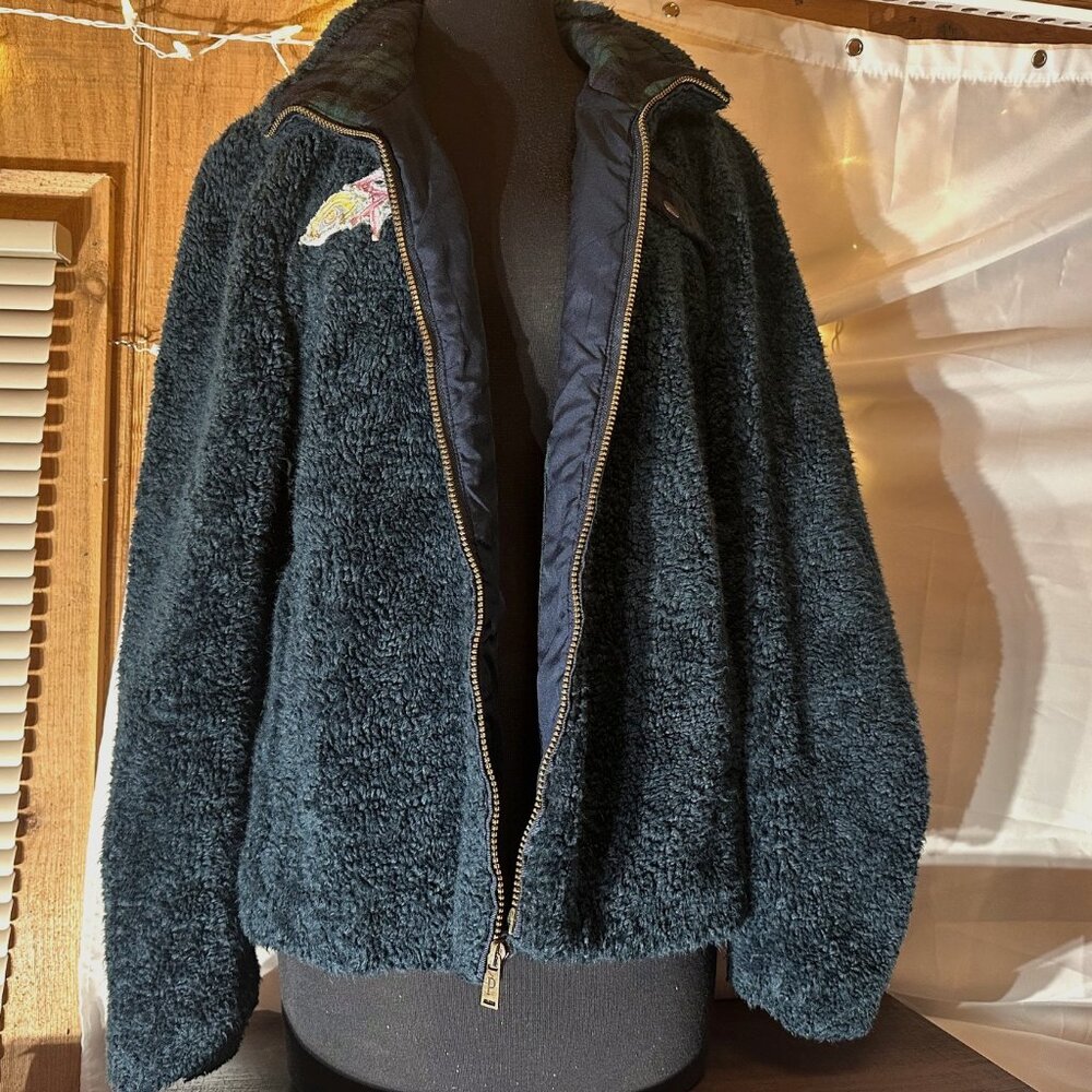 Unique Patchwork Pendleton Teddy Jacket Xl - image 2